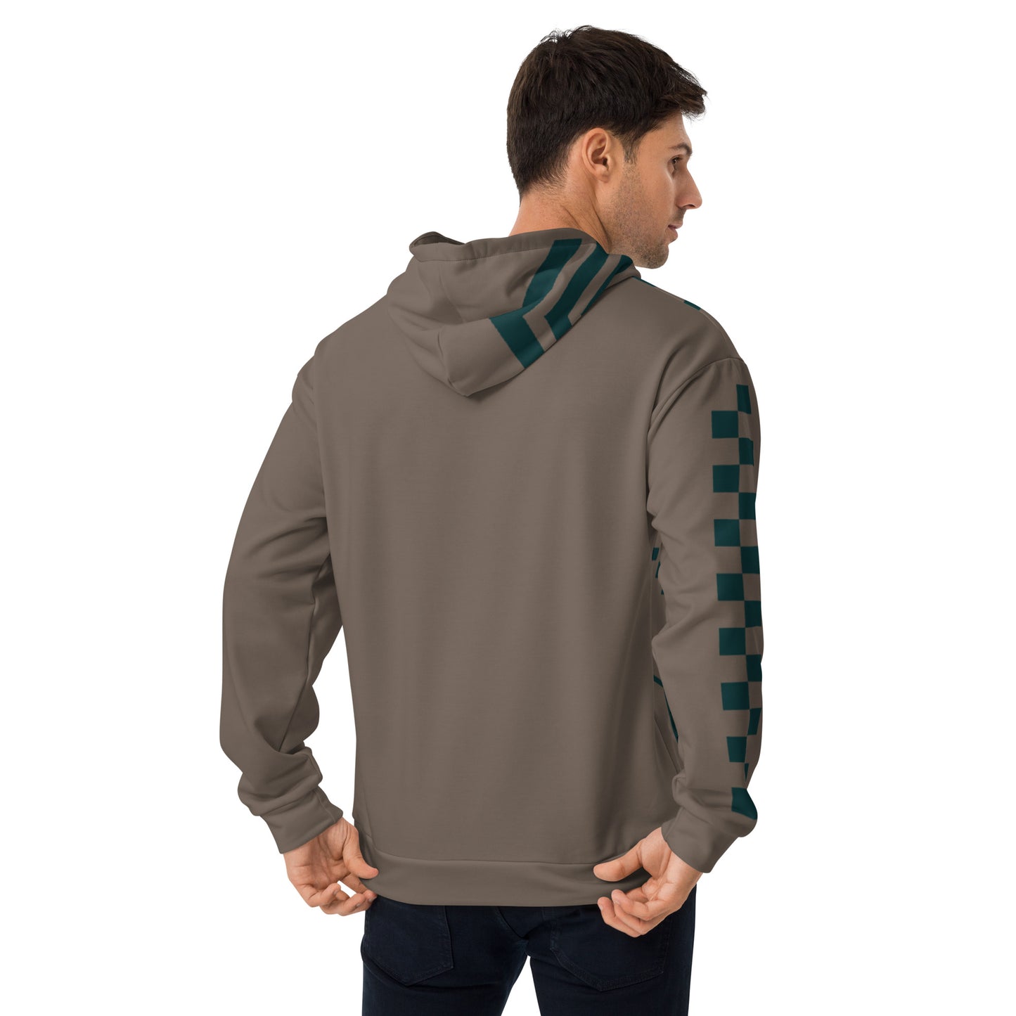 Green Finish Drawstring Hoodie