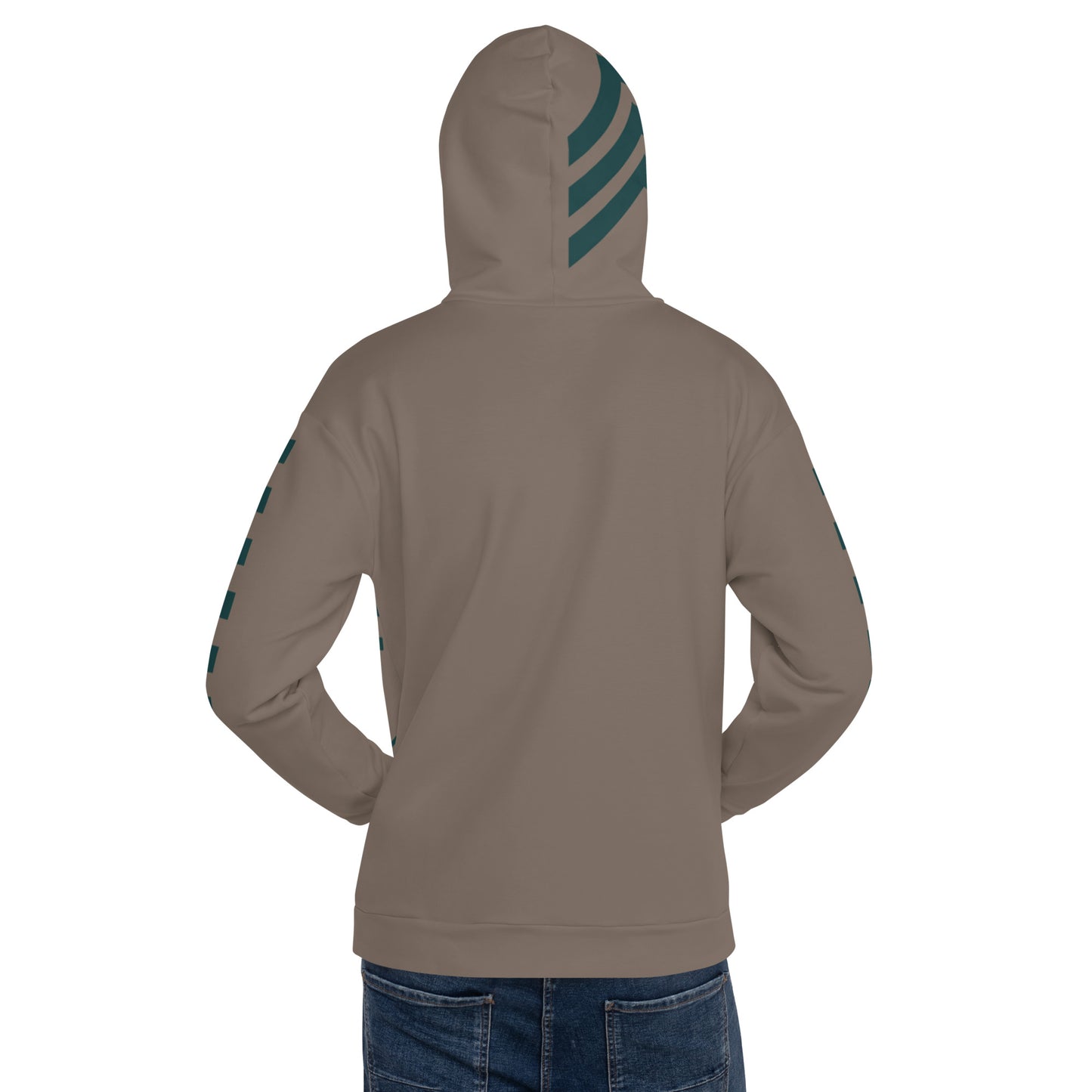 Green Finish Drawstring Hoodie